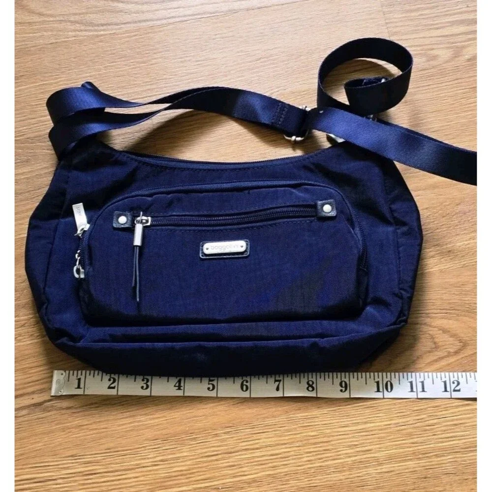 BAGGALLINI Everyday AntiTheft RFID protection nylon crossbody Dark Blue - Picture 11 of 13